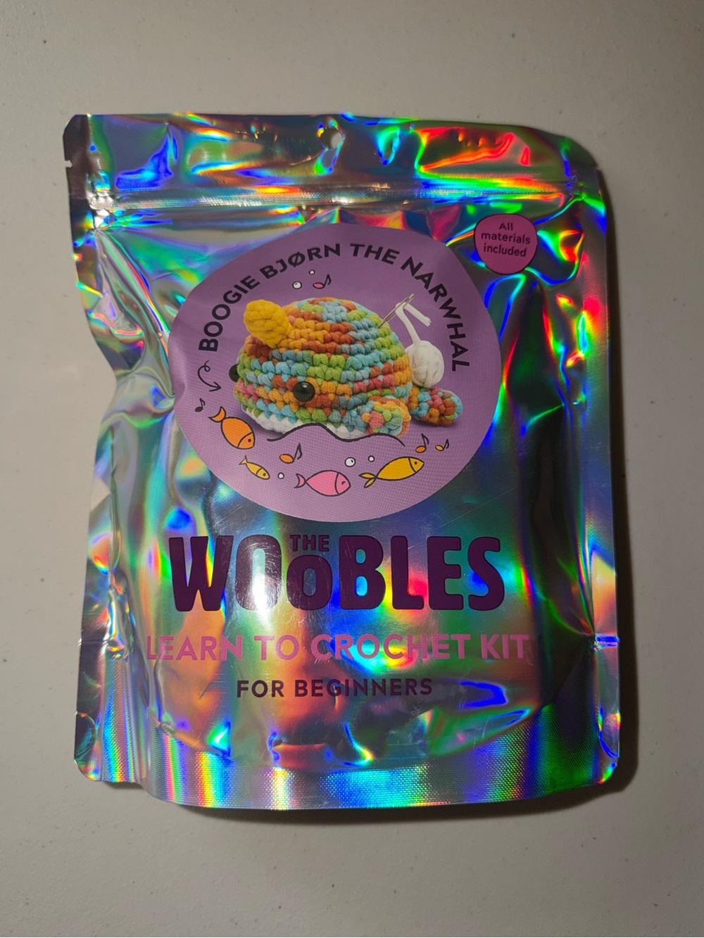 Woobles Boogie Bjorn the Narwhal crochet kit